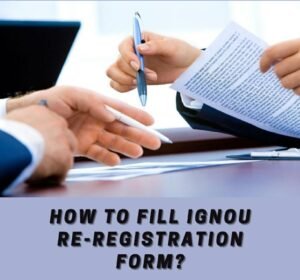 Ignou re-registration form